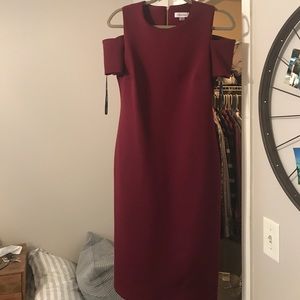 Cold-Shoulder Cocktail Dress